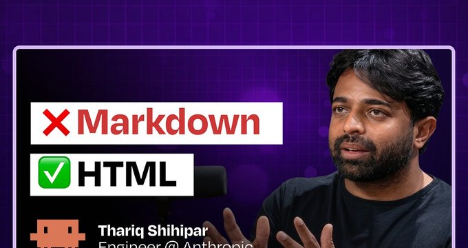 HTML is the new Markdown: How Anthropic engineers are building with Claude Code | Thariq Shihipar