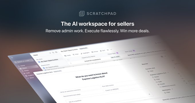 Scratchpad is the AI Workspace for Sales