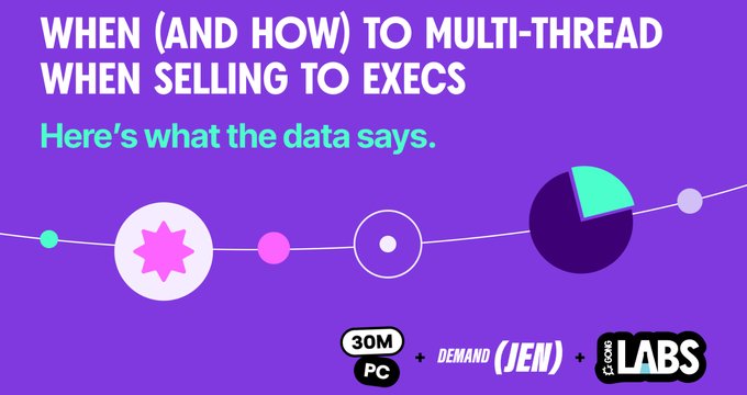 When (and how) to multi-thread when selling to executives