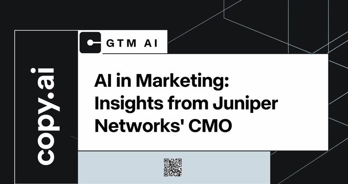 AI in Marketing: Insights from Juniper Networks' CMO | Copy.ai