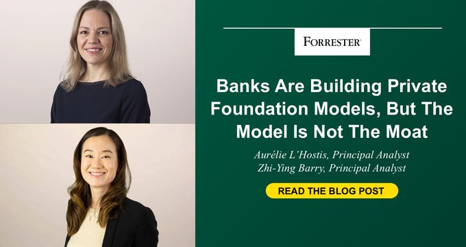 Banks build private foundation models, but the model isn't the moat